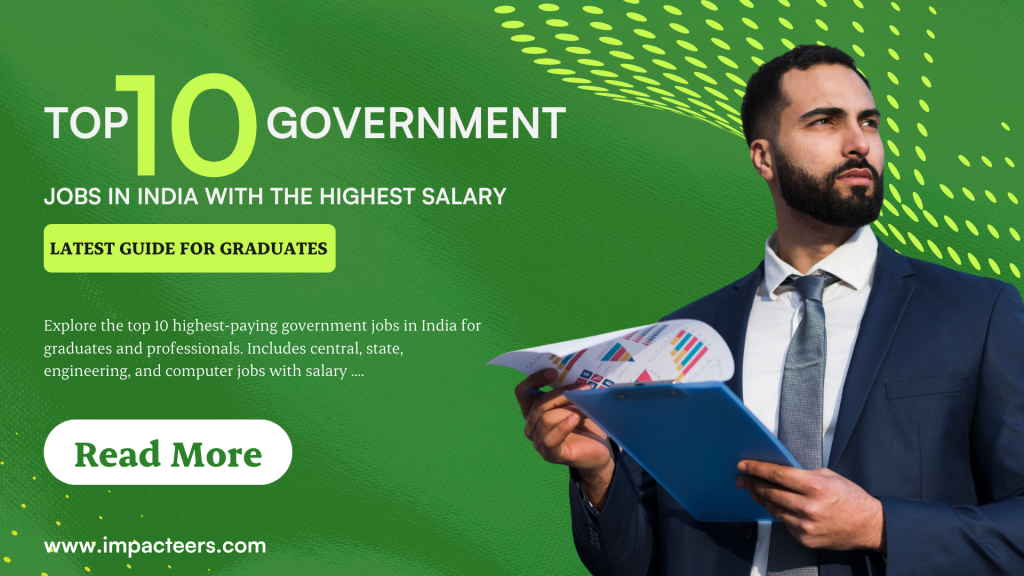 high salary government jobs