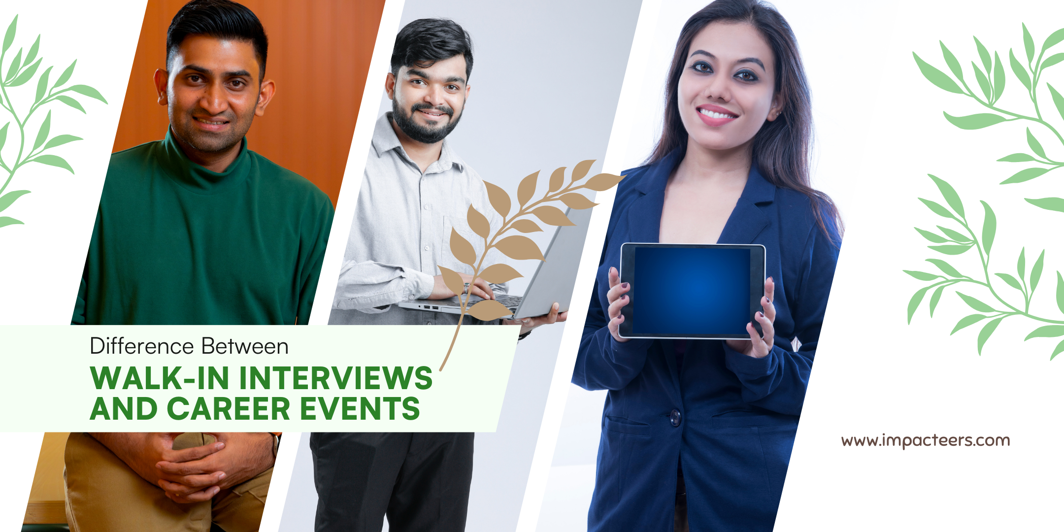 difference between walk in interview