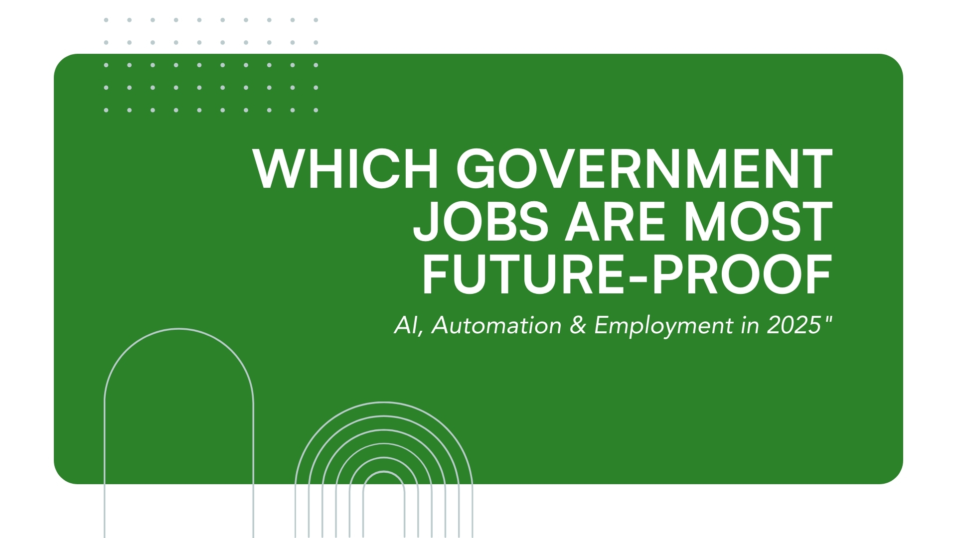 Government jobs