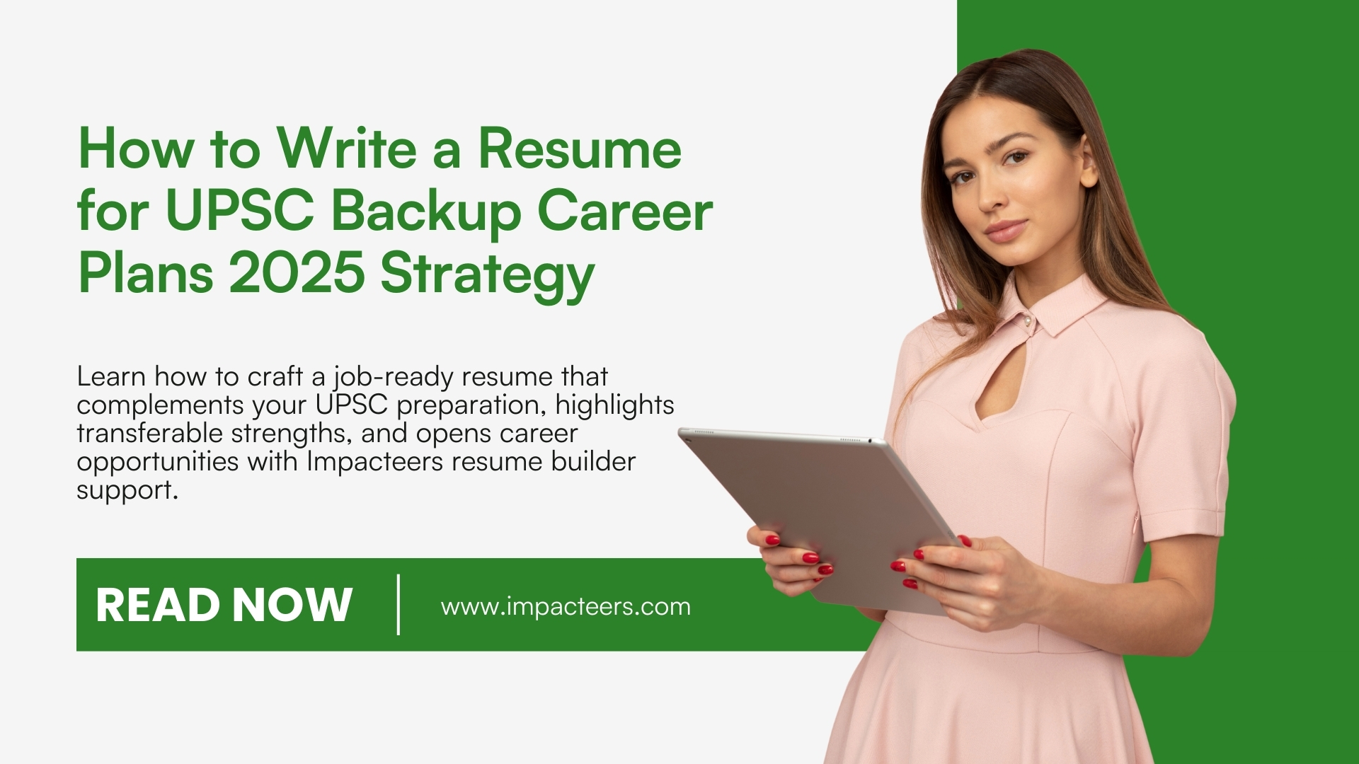 resume for UPSC backup career